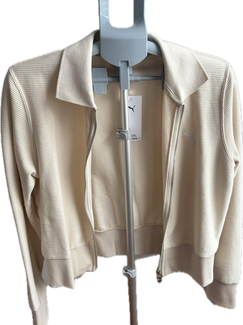 PUMA PREMIUM ESSENTIALS Knitted Full-Zip Cardigan NWT SIZE M